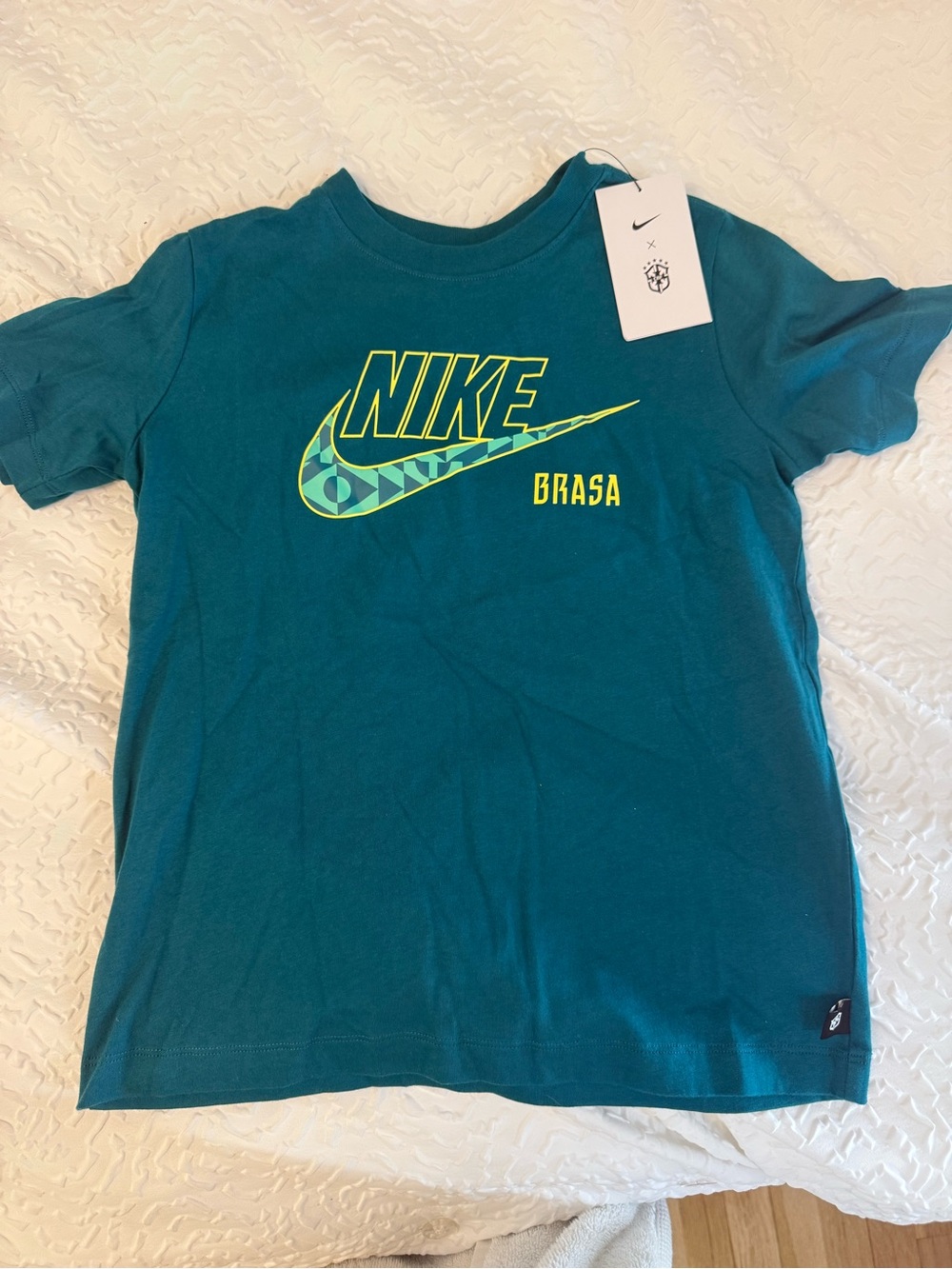 Nike Green Brazil World Cup 2026 Soccer Futura T-Shirt (NEW W TAGS), Unisex